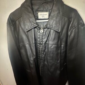 Dockers Men's Dark Leather Jacket